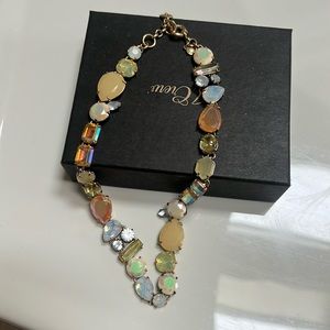 NWTO J Crew necklace iridescent stones beautiful